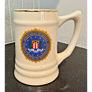 FBI Federal Bureau of Investigation Department of Justice Seal Coffee Mug 15oz.